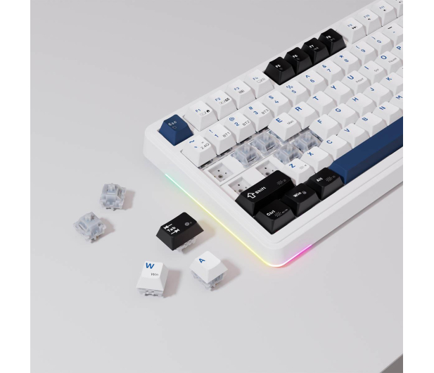 RAMPAGE Quell Pro mechaniczna Ekran, Gasket, Hot-Swap 2,4G + BT QUELLPRO-WHITE - 1370735 - zdjęcie 13